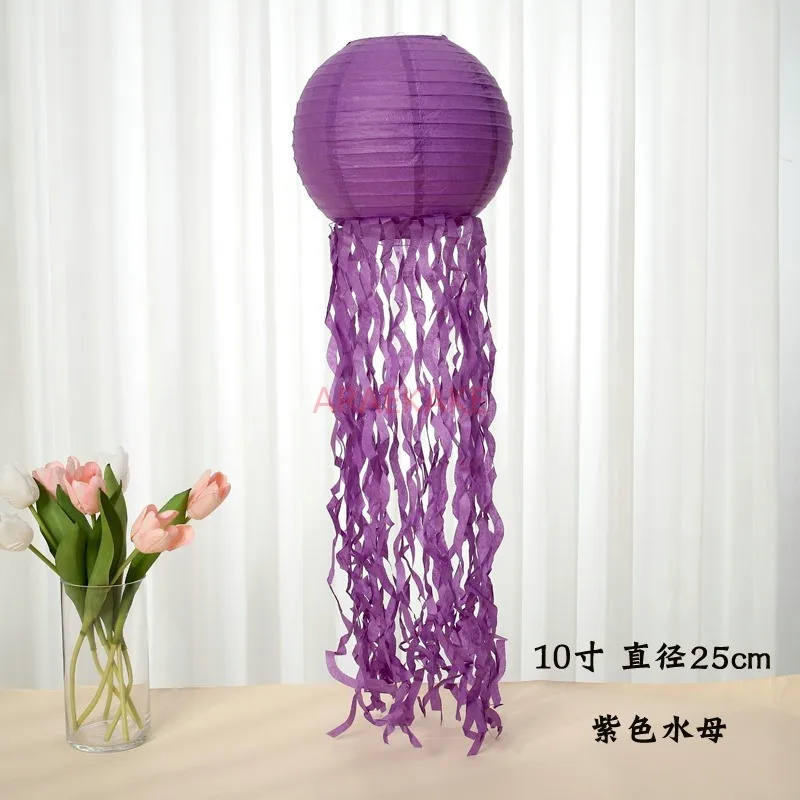 1pcs Paper Lanterns Jellyfish Party Decorations White Pink Paper Lanterns Chinese Paper Lanterns for Wedding Graduation Under