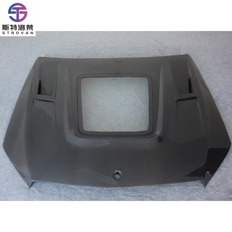 

STLF CLRAK Car Upgrade Carbon Fiber Transparent Hood New Condition Fit for C-Class 2014-2021 W205 Wet Carbon Fiber