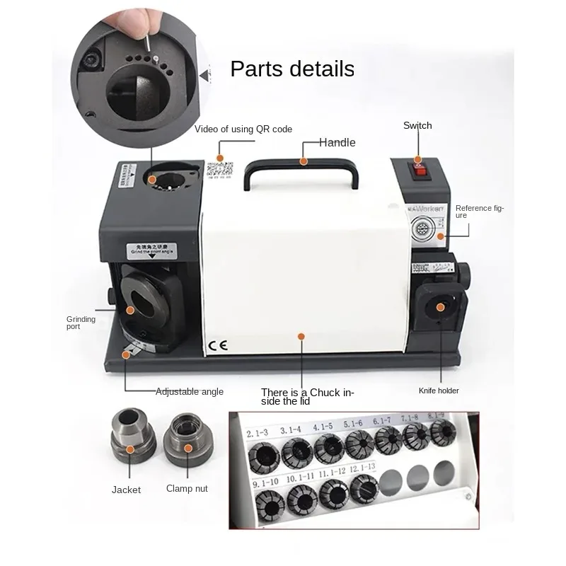 Useful Drill Bit Grinder Portable Small Electric Twist Sharpener Machine Drill Bit Grinder Machine Drill Bit Grinder