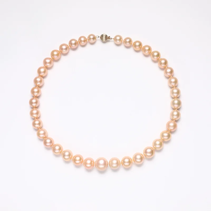 

Ожерелье из 18-каратного золота с пресноводным жемчугом, 9-14 мм, короткая застежка-цепочка на ключицу, женское колье