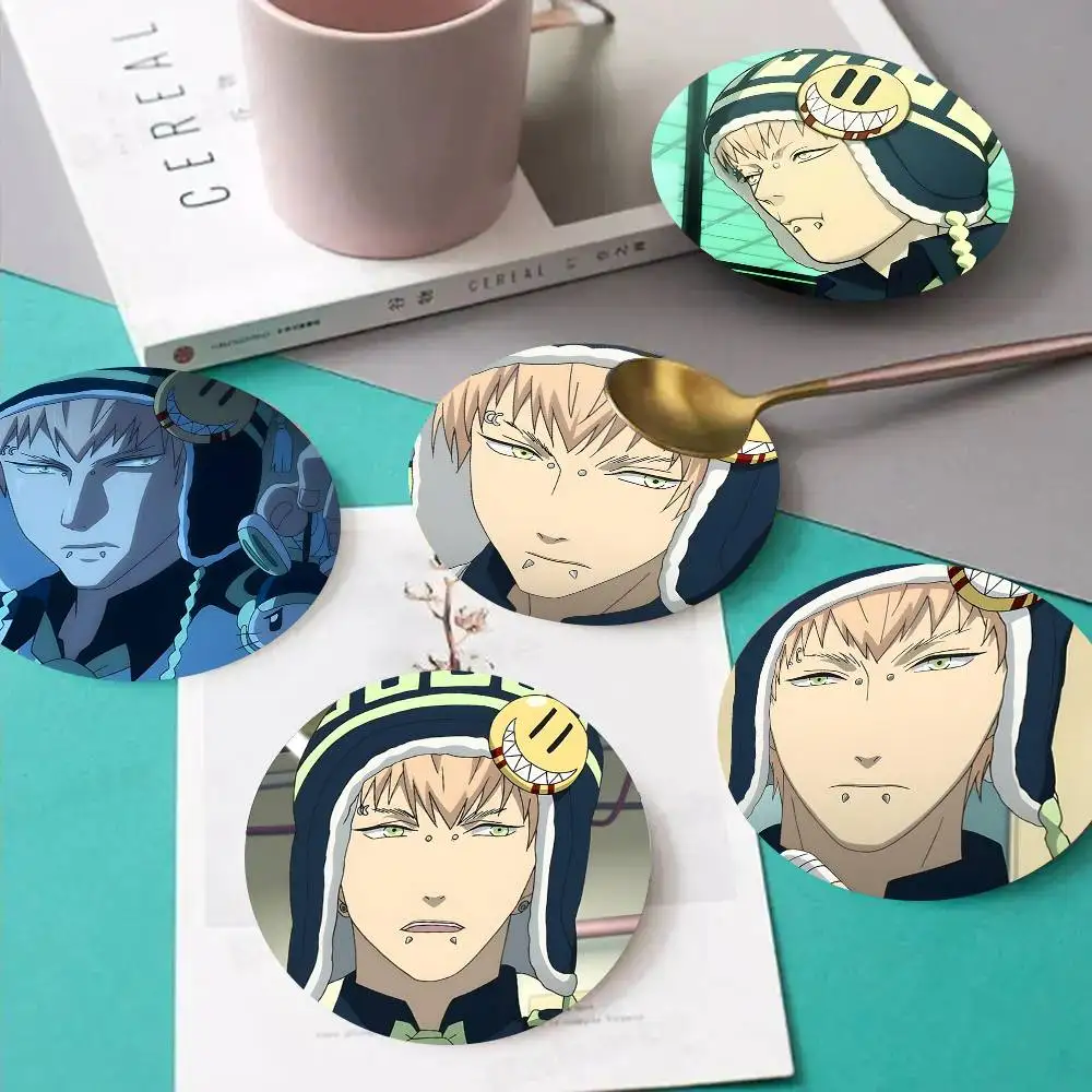 1pc Noiz Game D-DRAMAtical Murder Wooden Coaster Colour Printing Cup Mat Home Desk Decoration Gifts