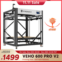 TRONXY VEHO 600 PRO-V2 3D Printer 600*600*600mm Print Size Dual-axis guide Rail Version direct drive Extruder  klipper firmware