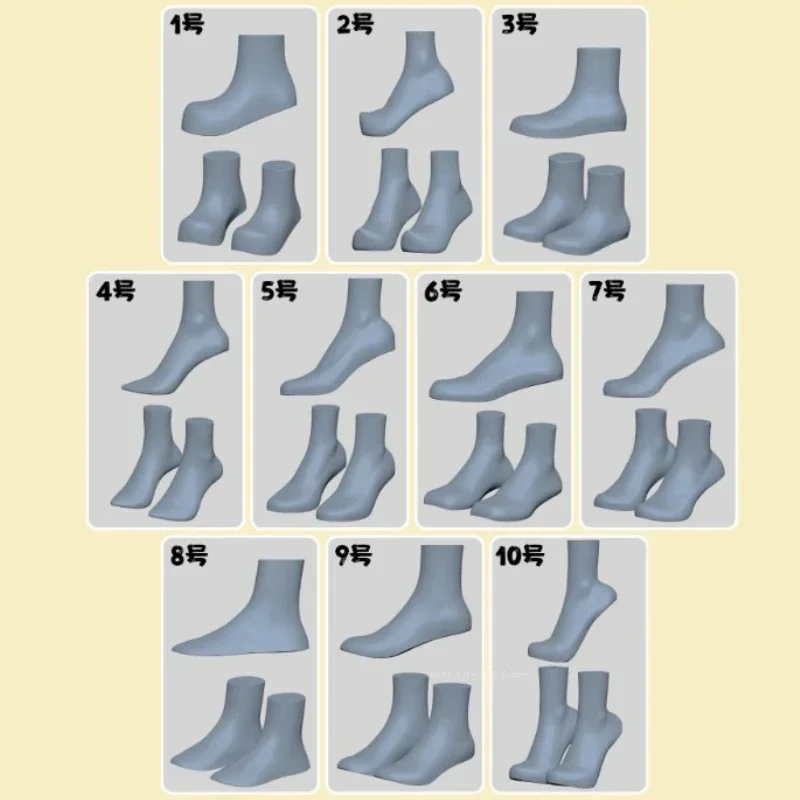 2.2cm Proportional Shoe Last Silicone Mold Foot Mold Shoe Shape Ultra-light Clay OB11 Doll Accessories Polymer Clay Tool