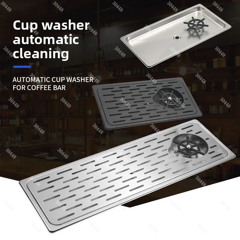 High-pressure cup washer, bar sink built-in countertop automatic cup washer, commercial desktop push-button cup washer