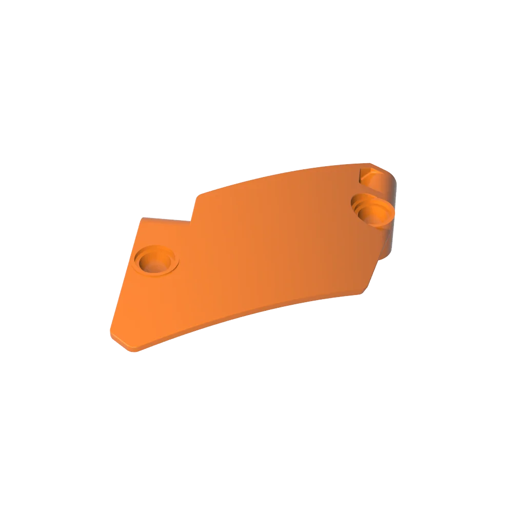 مكعبات بناء Gobricks GDS-2194 لوحة فنية 5 × 7 حرف متوازي منحني يسار متوافق مع مجموعات ليغو 80267