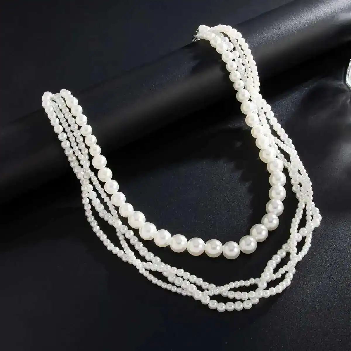 Salircon موضة متعدد الطبقات تقليد اللؤلؤ حزام السراويل سلسلة الرجال 2025 جديد ارتداء اليومي مفتاح المحفظة ملحقات السلسلة مجوهرات #6