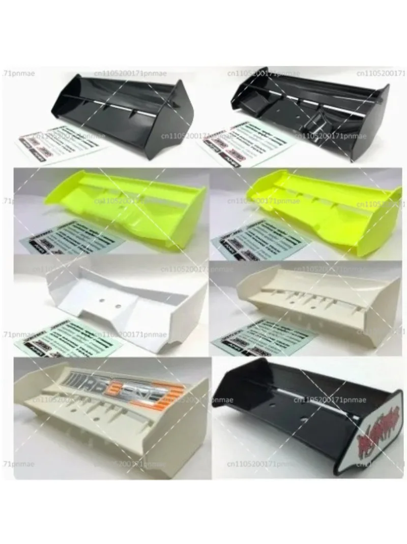 Rear Wing Spoiler with Decals for 1/8 On Road Off Road RC Remote Model Car