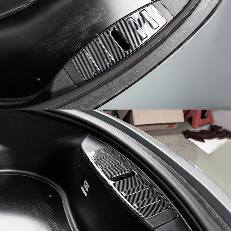 For Tesla Model 3 2017 2018 2019 2020 2021 2022 2023 Car Front Trunk Panel Bumper Protection Mat Cover Accessories view 5