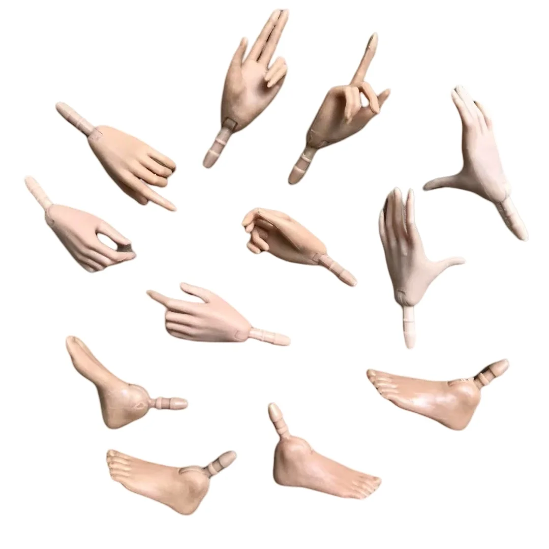 

MENGF масштаб 1/6, венгерская бежевая, белая кожа, кукольные руки и темно-коричневые ножки с черными руками для йоги - аксессуары для кукол