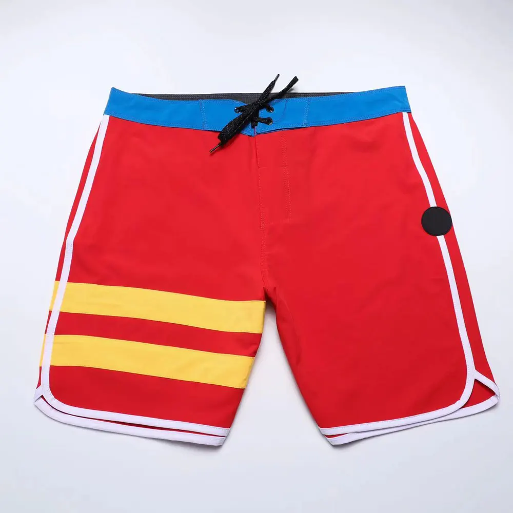 New Arrive Two-Striped Classic Men's Boardshorts Spandex 4-Way Stretch Shorts Quick-dry Waterproof Bermuda Phantom Swim Trunks