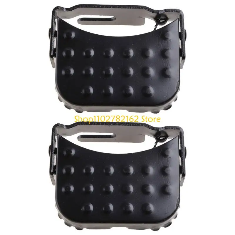 547B 2 Pieces Anti-Slip Pegs Rear Feet Pedals, Universal Folding Bike Foot Plates Pedals Footrests for Mountain Bike