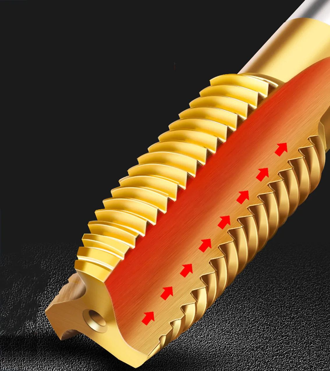 1Pcs Straight Flute Right Hand Thread Tap Titanium Plated HSS Thread Machine Plug Tap Metric Screw Tap Drill M2-M16 Hand Tools