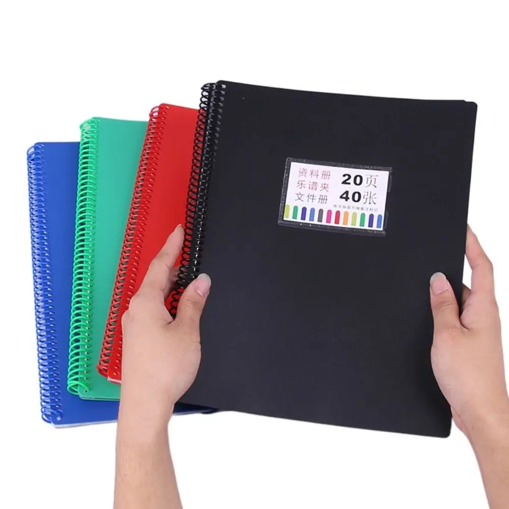 

New A4 File Folders with 40 Pockets Large Capacity Documents Organizer Portable Versatile Test Paper Storage Tool for Students