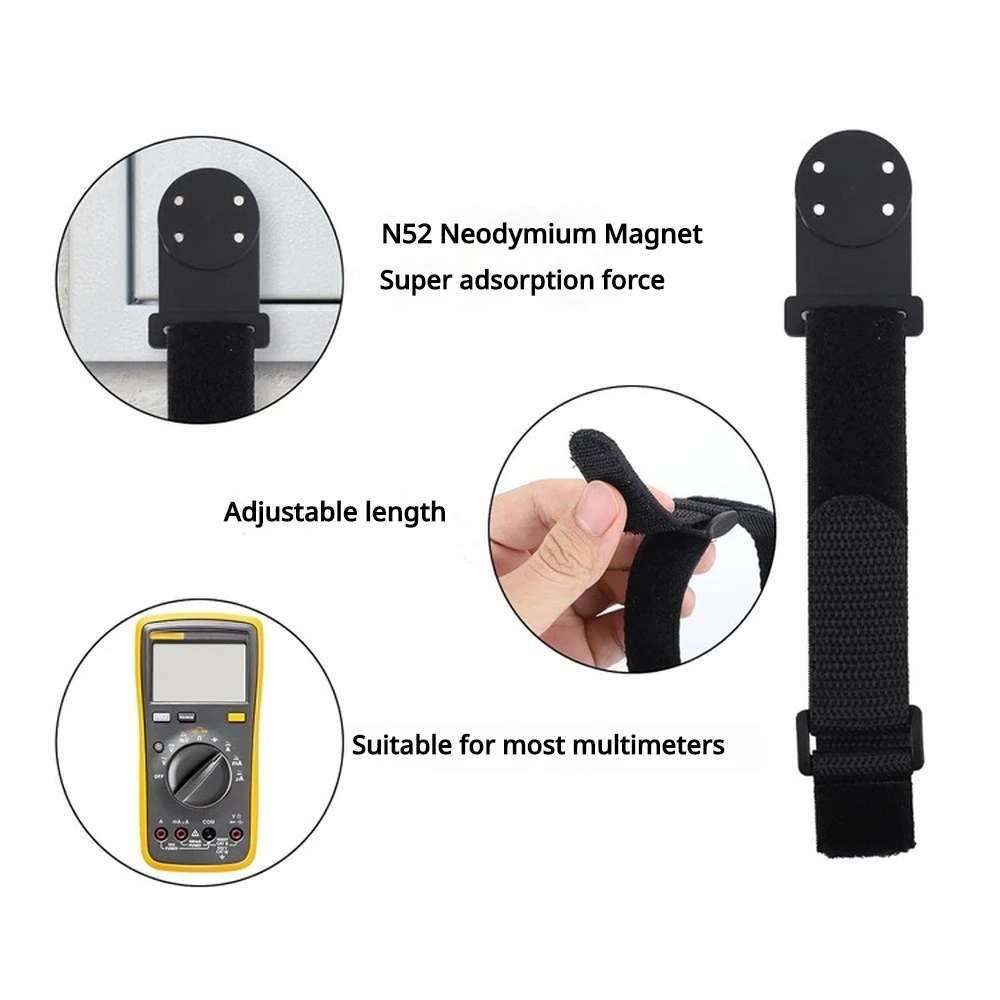 Multimeter Magnetic Hanging Strap Magnet Strong Portable Hanging Holder for Electrician Auto Repair Most Digital Multimeter Tool