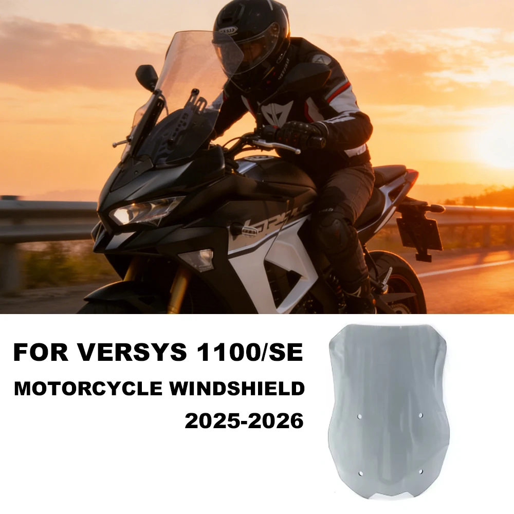 

For KAWASAKI VERSYS 1100/ SE New Motorcycle Accessories Windscreen Spoiler Deflector VERSYS1100/ SE 2025-2026 Windscreen