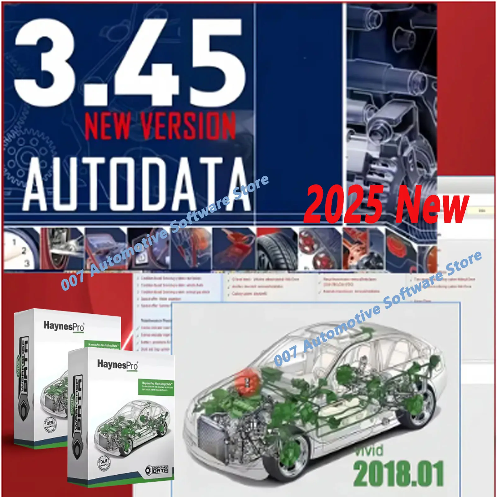 

2025 NEW 3.45AutoData Car Software + Vivid Workshop Data Atris-Stakis Technik 2018.01V Multi languages Polish Spanish Link