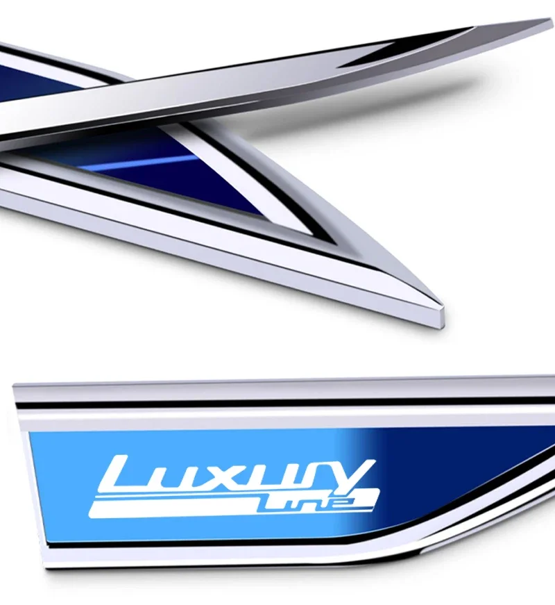 2pcs car accessory Side Doors Blade car stickers for bmw sportline luxuryline f20 f30 f31 f32 f33 f34 f36 f45 f46 f48 x1 x3 x5