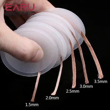 Desolderen Gevlochten Soldeer Remover Lont Draad 1.5mm 2mm 2.5mm 3mm 3.5mm 1.5M Lassen Tin Sucker kabel Lood Koord Flux Reparatie Tool EEN