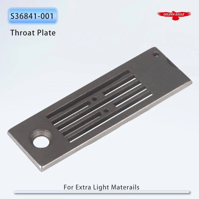 S36841-001 Throat Plate For Extra Light Materails Fit Brother LT2-B842, T-8420B, T-8421A Double Needle Sewing Machine Parts