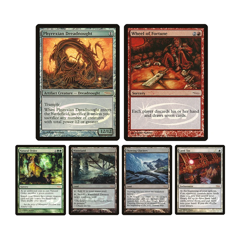

Magical Proxy Cards for Home Play Diy Judge Gift Cards 2010 Wheel of Fortune Phyrexian Dreadnought Collection Card Toys Gift