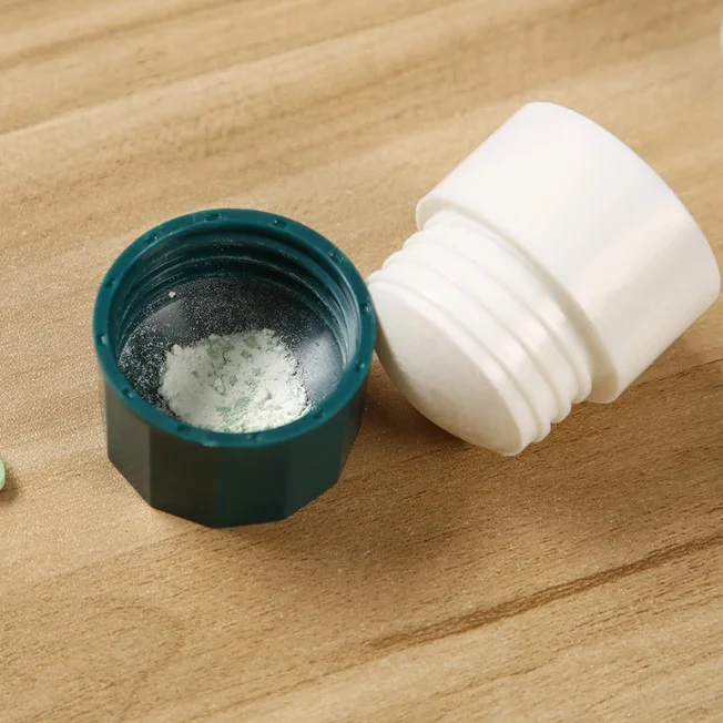4 In1 Portable 4 Layer Grinder Splitter Tablet Cutter Divider Storage Case Pill Box Cutting Tablets Pill Cutter Medicine Crusher
