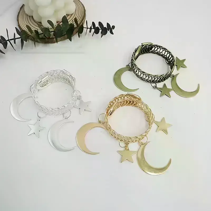 1/2Pcs Retro Star And Moon Curtain Clips, Suitable For Comfortable Home Furnishings, Housewarming Gifts, High-end