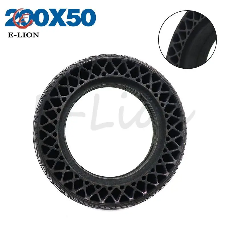 

For KUGOO S1 C3 S3 Pro Electric Scooter Explosion-Proof Porous Honeycomb Tire 8 Inch 200x50 Solid Tire Wheel