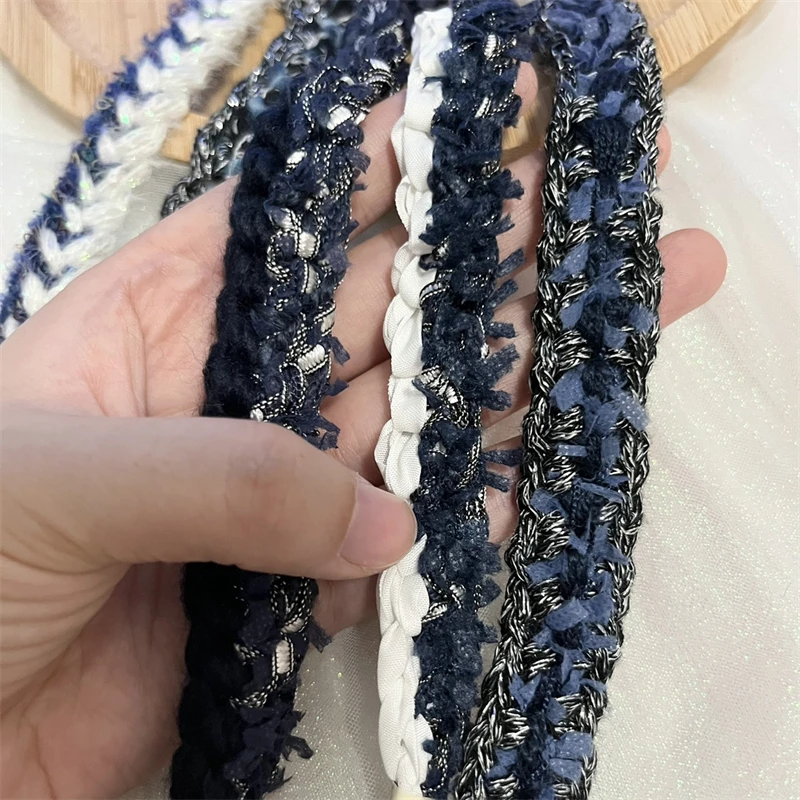 The New Tibetan Blue Series Hand Hook Coarse Tweed Clothing Accessories Pressure Edge Strip Shoes Hat Decoration DIY Ribbon Lace