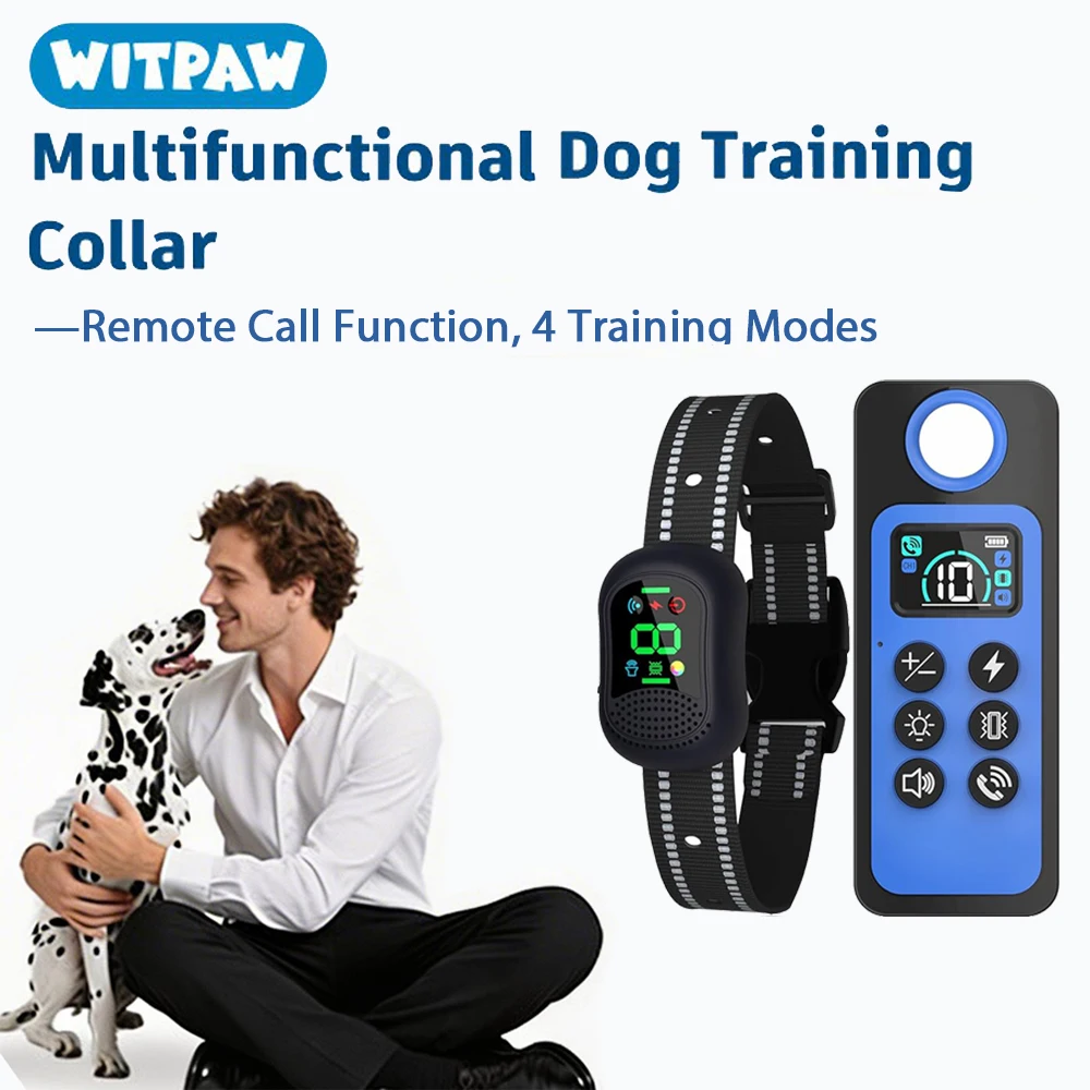 

Dog Training Collar with Remote Voice Call 4900ft Range,Vibrating Dog Collar Waterproof&Rechargeable Electric Collar for Dogs