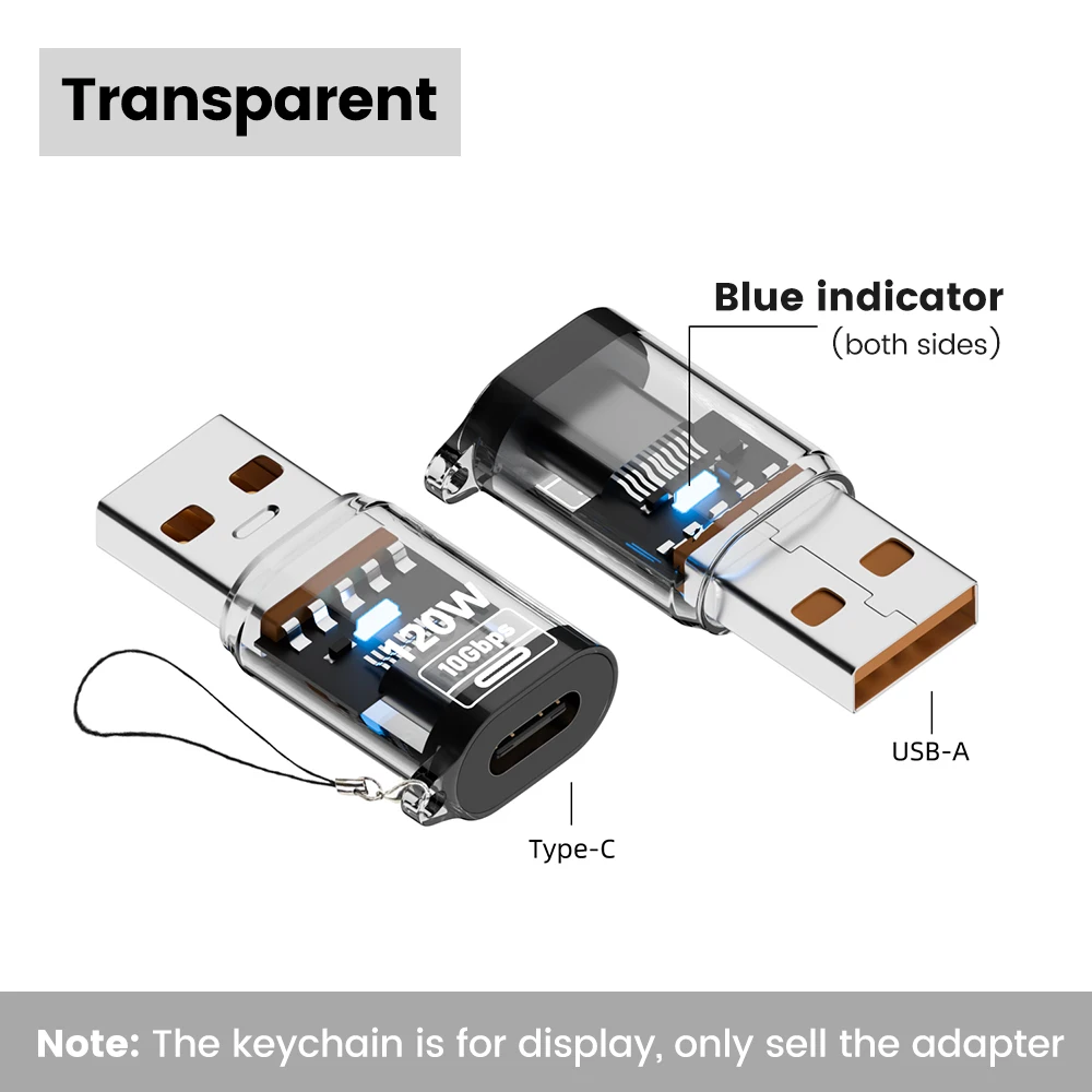 Olaf 120W Type C naar USB A OTG-adapter USB 3.2 naar Type C snellaadconnector voor iPhone 15 16 Macbook iPad Huawei P60Xiaomi