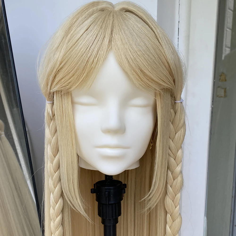 Spiel Wuthering Waves Cartethyia Cosplay Perücke Mädchen Goldene Lange Haare Hitzebeständige Synthetische Perücken Halloween Karneval Prop