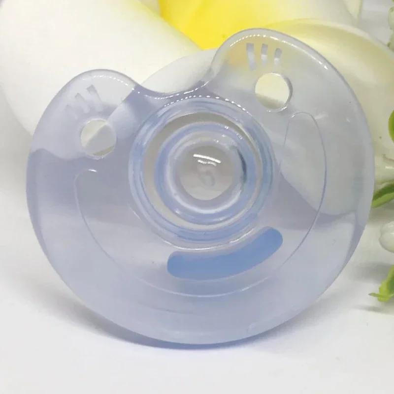 1pc All The New Young Babies Silicone Baby Pacifier  Smiling Face Gap Play Mouth Maternal And Child Supplies Plastic