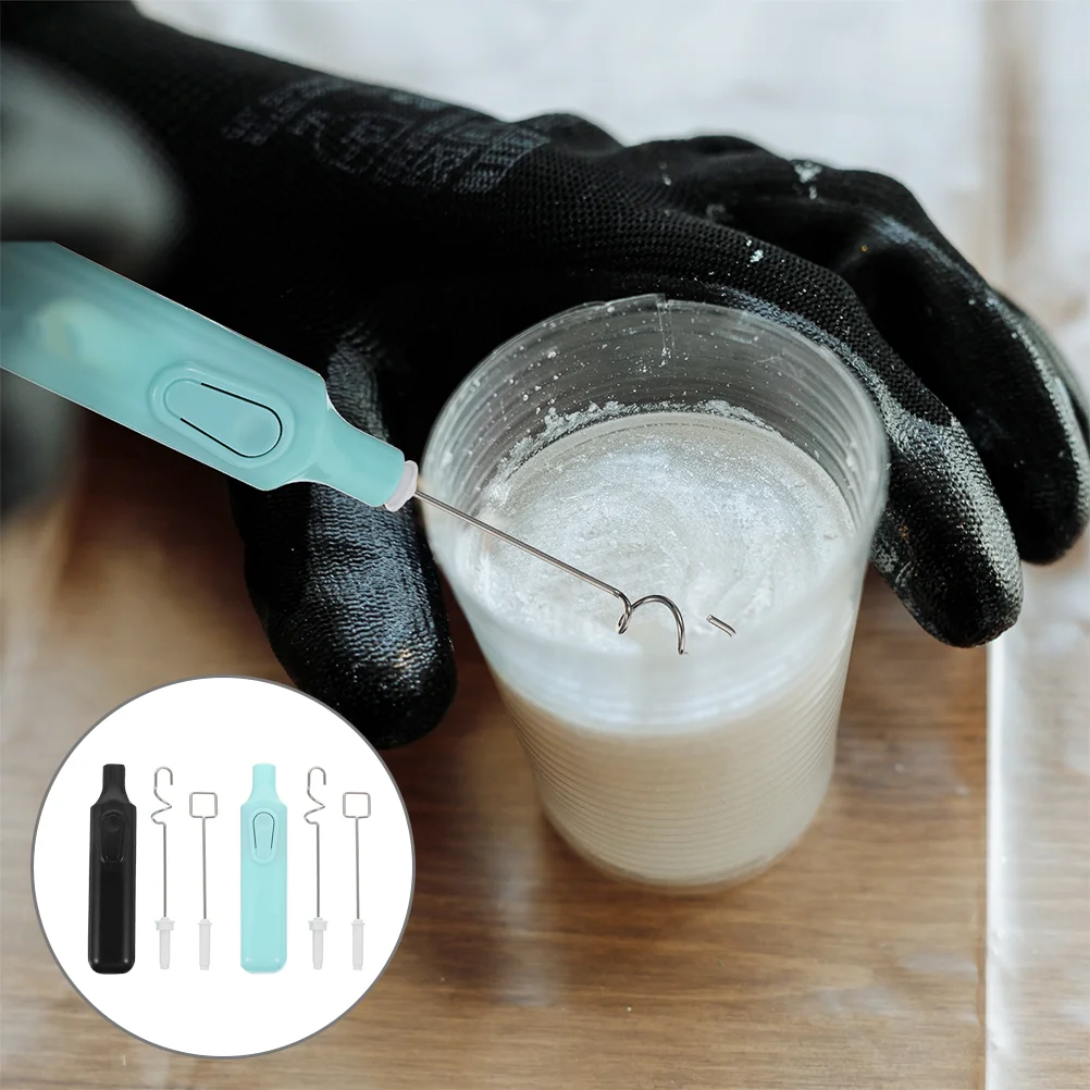 2Sets Handheld PaintBlending Mixer Langlebig EasyToClean Für Gouache Pigment Pulver Rühren Tragbare Labor Möbel