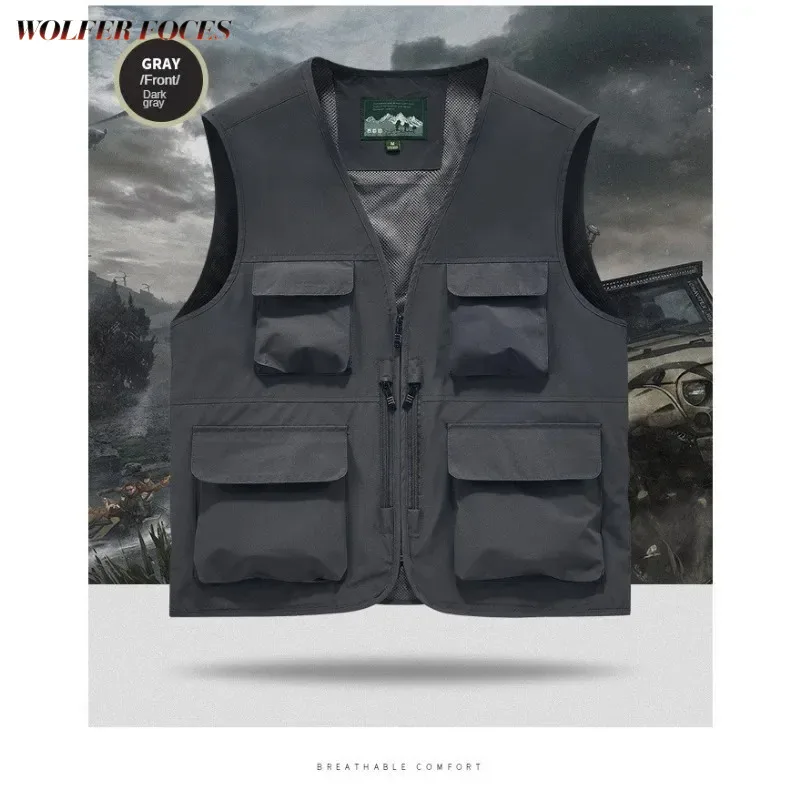 

Vest Size Sleeveless Hunting Large Jacket Men's Lightweight Work Mountaineering Puffer Men Summer Man Luxury Clothing Camping