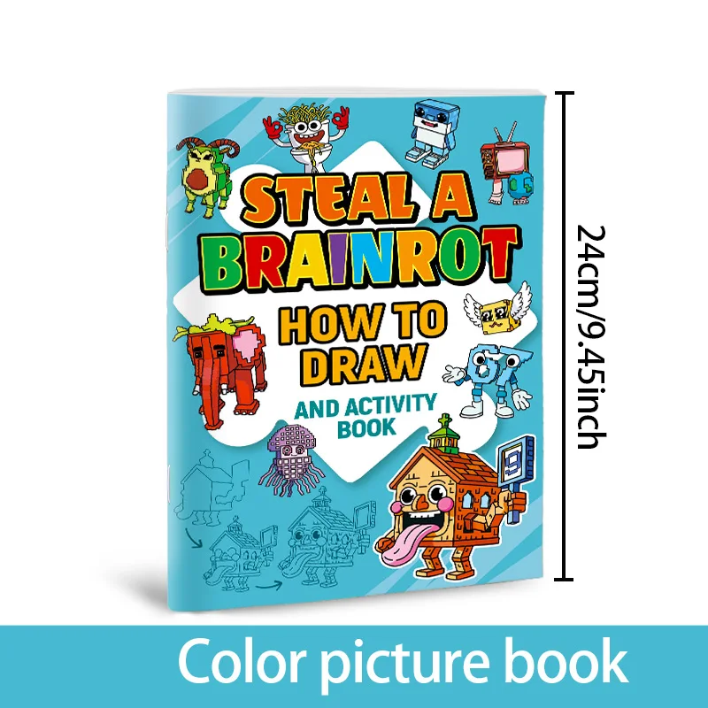 So zeichnen Sie: Ein Aktivitätsbuch zum Thema „Steal a Brainrot“: Einfache Schritt-für-Schritt-Anleitungen | Lustiges Meme-Kreaturen-Kunstbuch für Kinder – Detail 7