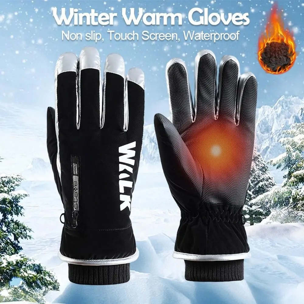 Durable Winter Warm Snow Gloves Non-slip Touch Screen Riding Gloves Waterproof Ski Gloves Mountaineering