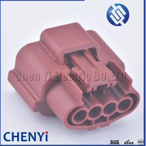 Imagen 2 del producto Conector impermeable marrón hembra de 4 pines para automóvil, conector del Sensor de ángulo de leva 6098-0309 para Nissan Mazda 6098-0144