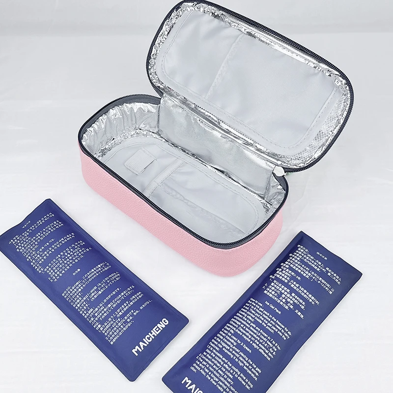 Portable Insulin Cooling Bag Glaciated Cold Storage Bag Medicine Travel Pocket Cooler Pen Bag Pack Drug Freezer for Diabetes