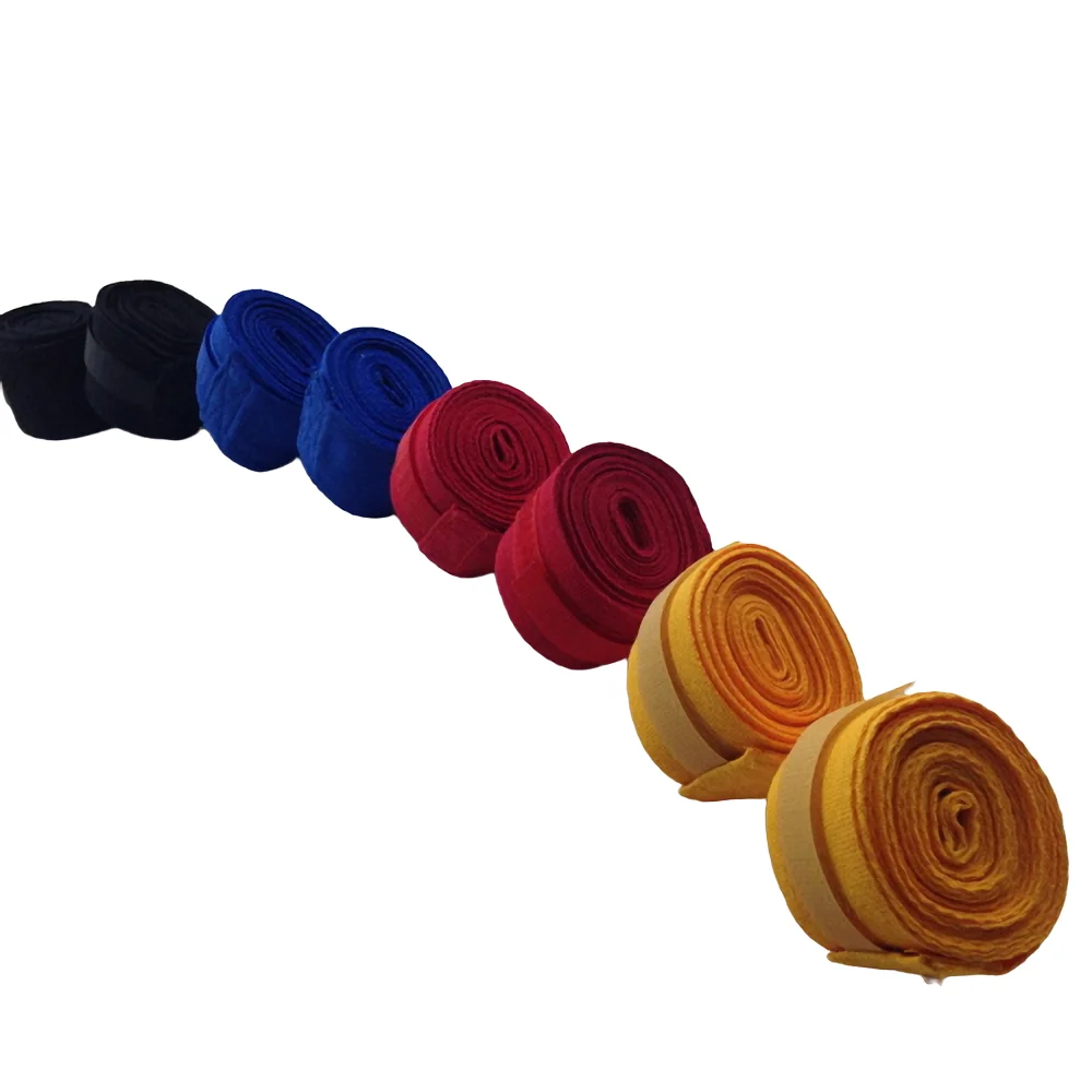 1 paire de bracelets de boxe 2.5M/5M, bande enveloppante de sport à main, pour les amateurs de boxe Sanda Muay Thai, de combat MMA et de karaté