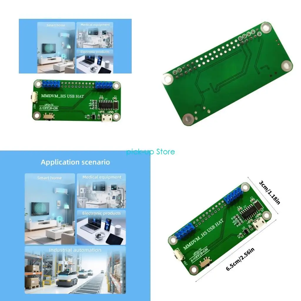 

Q5WA Microed USB Power Hat Poard Mmdvm Модуль горячей точки для цифрового радио -точки с совместимостью с DSTAR