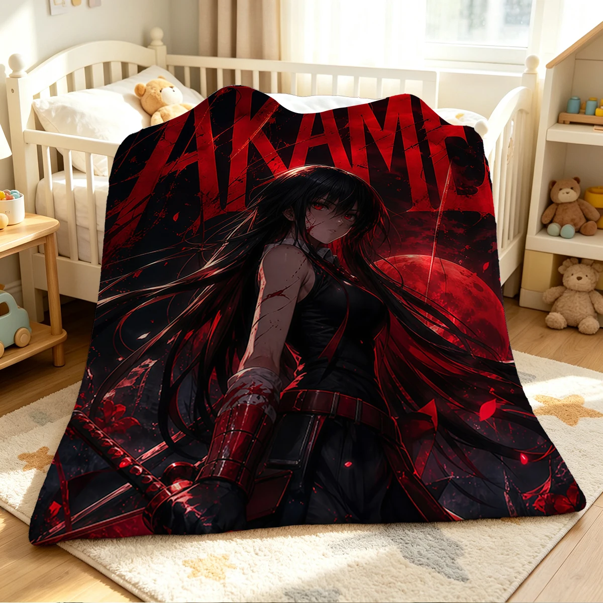 Akame ga Kill! Blanket Soft Cozy Throw for Sofa Bed Festive Holiday Decor Gift for Kids and Adults,Lightweight and Warm