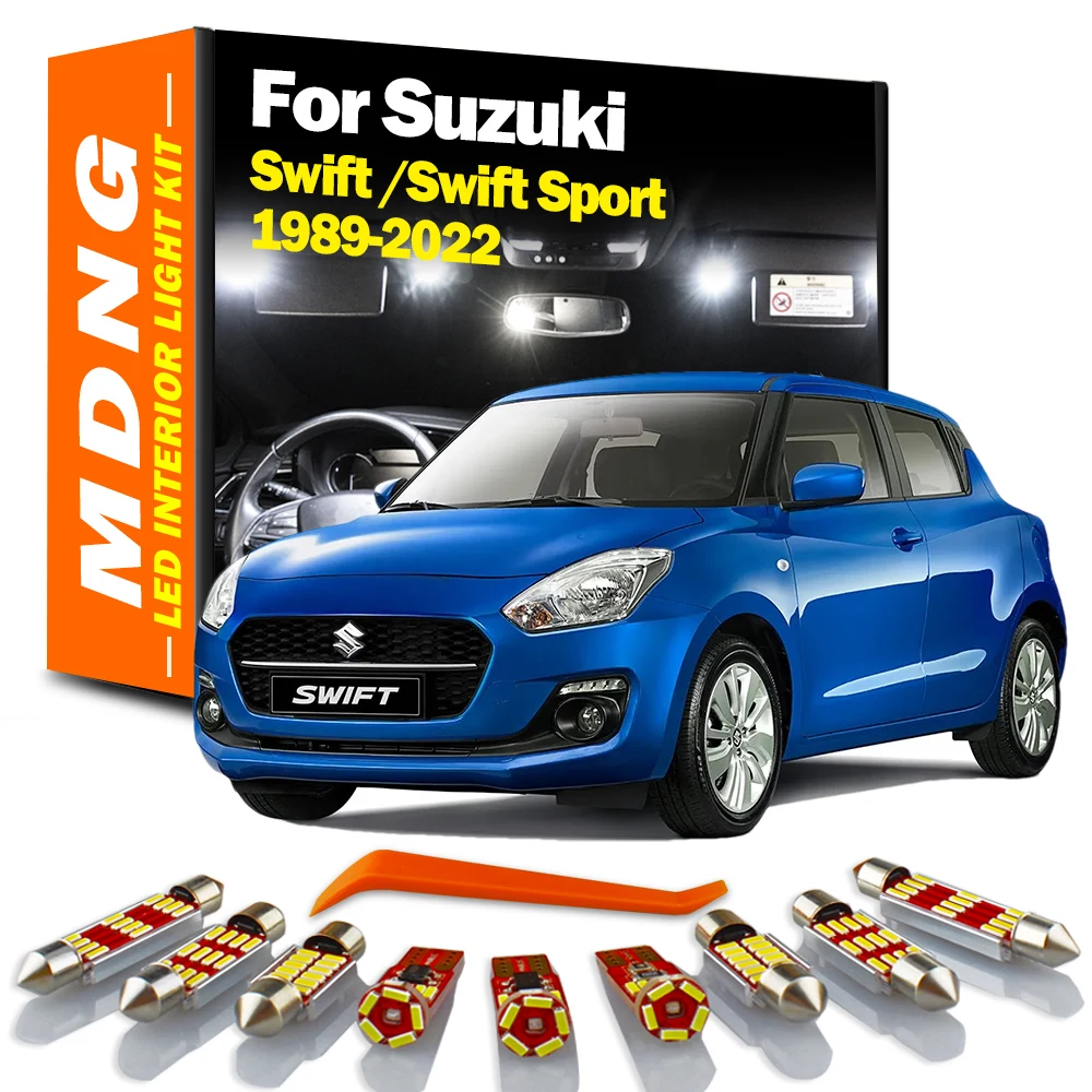 MDNG Canbus LED Interior Light Kit For Suzuki Swift For Swift Sport 1989-2015 2016 2017 2018 2019 2020 2021 2022 Car Led Bulbs