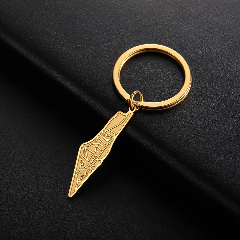 Jeshayuan Palestine Map Pendant Keychains Stainless Steel Country Map Car Keychain for Women Men Couple Keyring Jewelry
