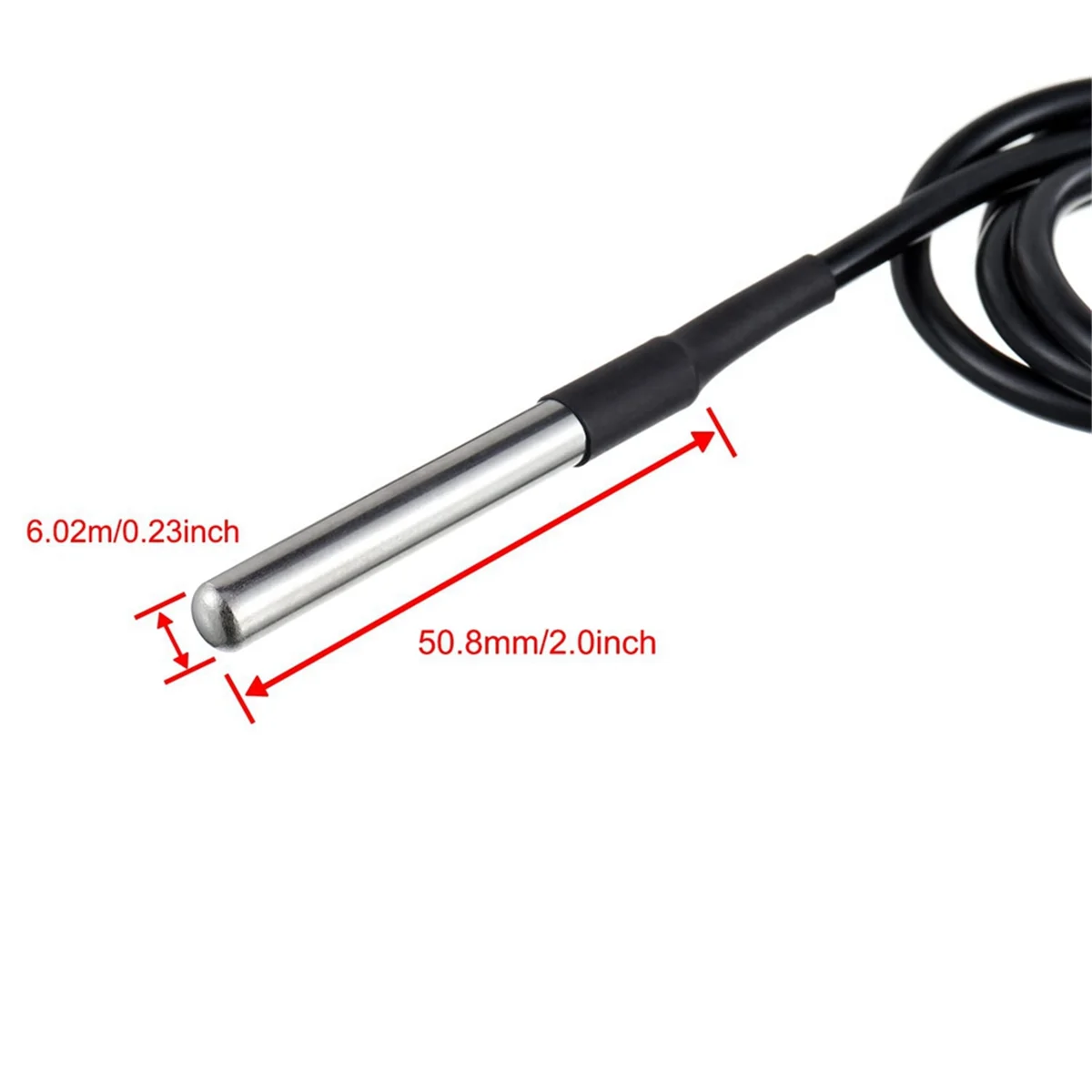 A56XQ BOJACK DS18B20 อุณหภูมิเซนเซอร์โมดูลชุดกันน้ําสแตนเลส Probe สําหรับ Raspberry Pi