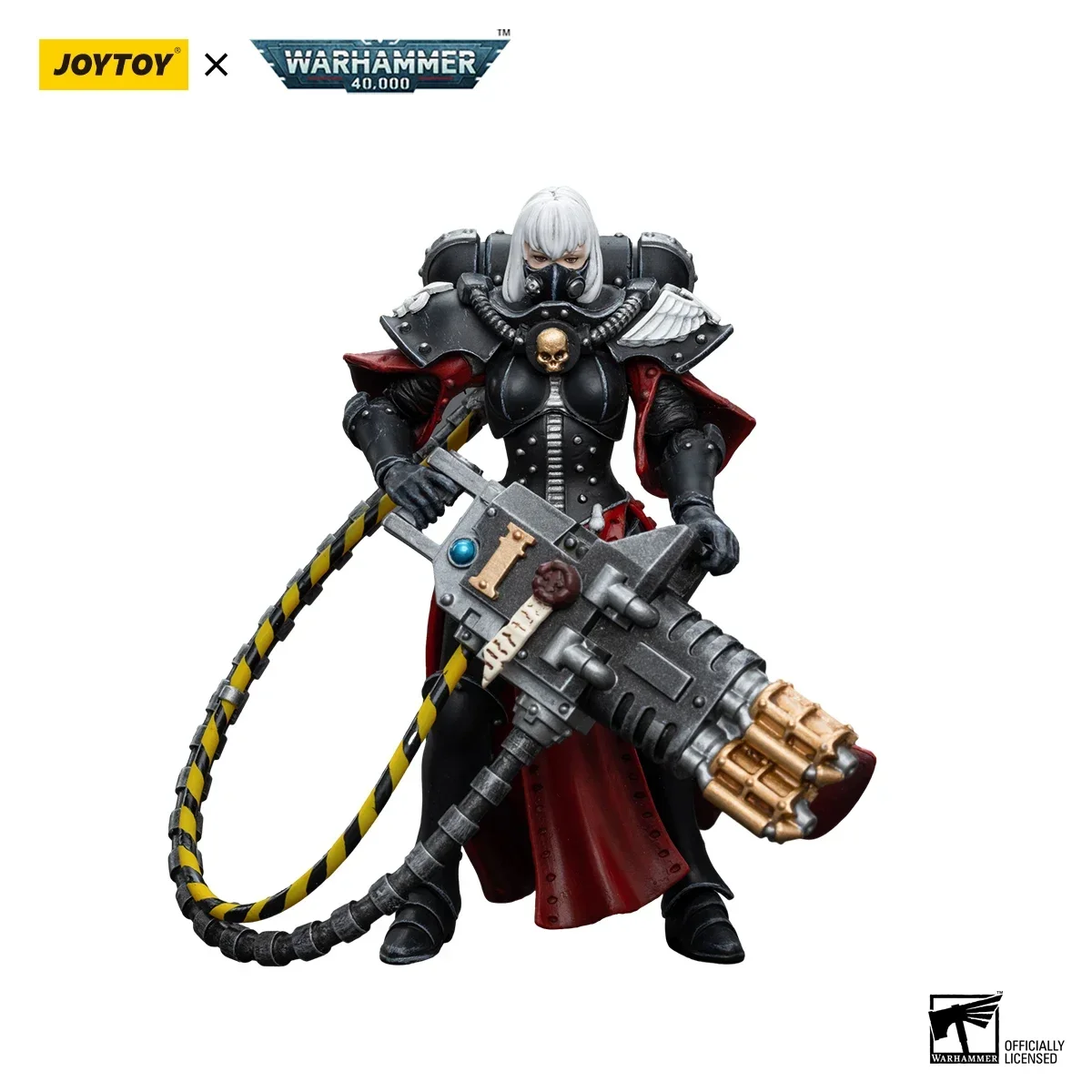 JOYTOY Warhammer 40k 1/18 Action Figures Anime 10.7cm Adepta Sororitas Team Retributor with Heavy Flamer Collection Model Toys