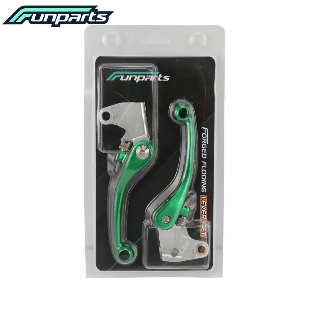Funparts Motorcycle CNC Brake Clutch Lever Handle Aluminum For KAWASAKI KLX110L  2010-2024 Dirt Pit Bike Motorcycles Accessories