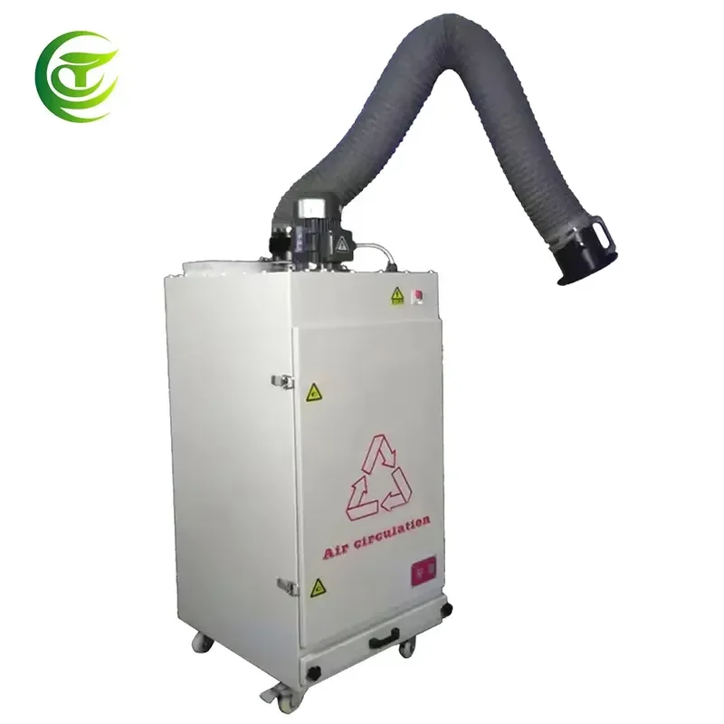 New Small Mobile Portable Dust Collector for Welding Fume Purifier Extractor for Soldering Fume Extraction