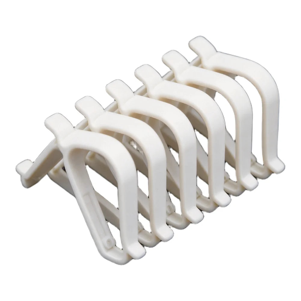 Clip-On Toilet Seat Stabilizers Anti-Slip Bumper Clips for Secure Alignment No Drilling Needed White ABS 10pcs 8.75cm