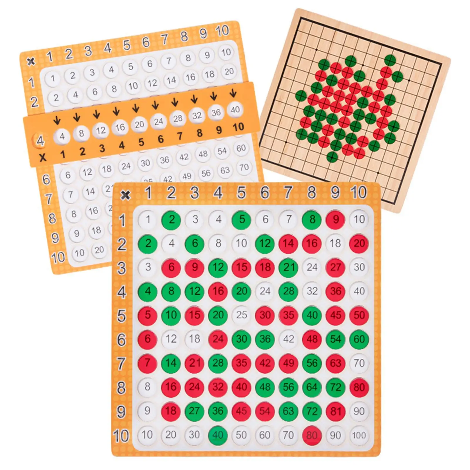 Mathe-Blockbrett aus Holz, Mathe-Multiplikationsbrett aus Holz, Zählspielzeug, Brettspiel