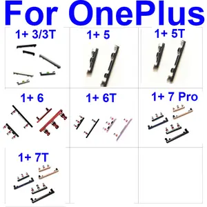 Bilashmart 1 Set Volume Power Button Side Key Flex Cable Oneplus 1+ 3 3T 5 5T 6 6T 7 7T Pro Power On Off Volume Flex Cable Replacement